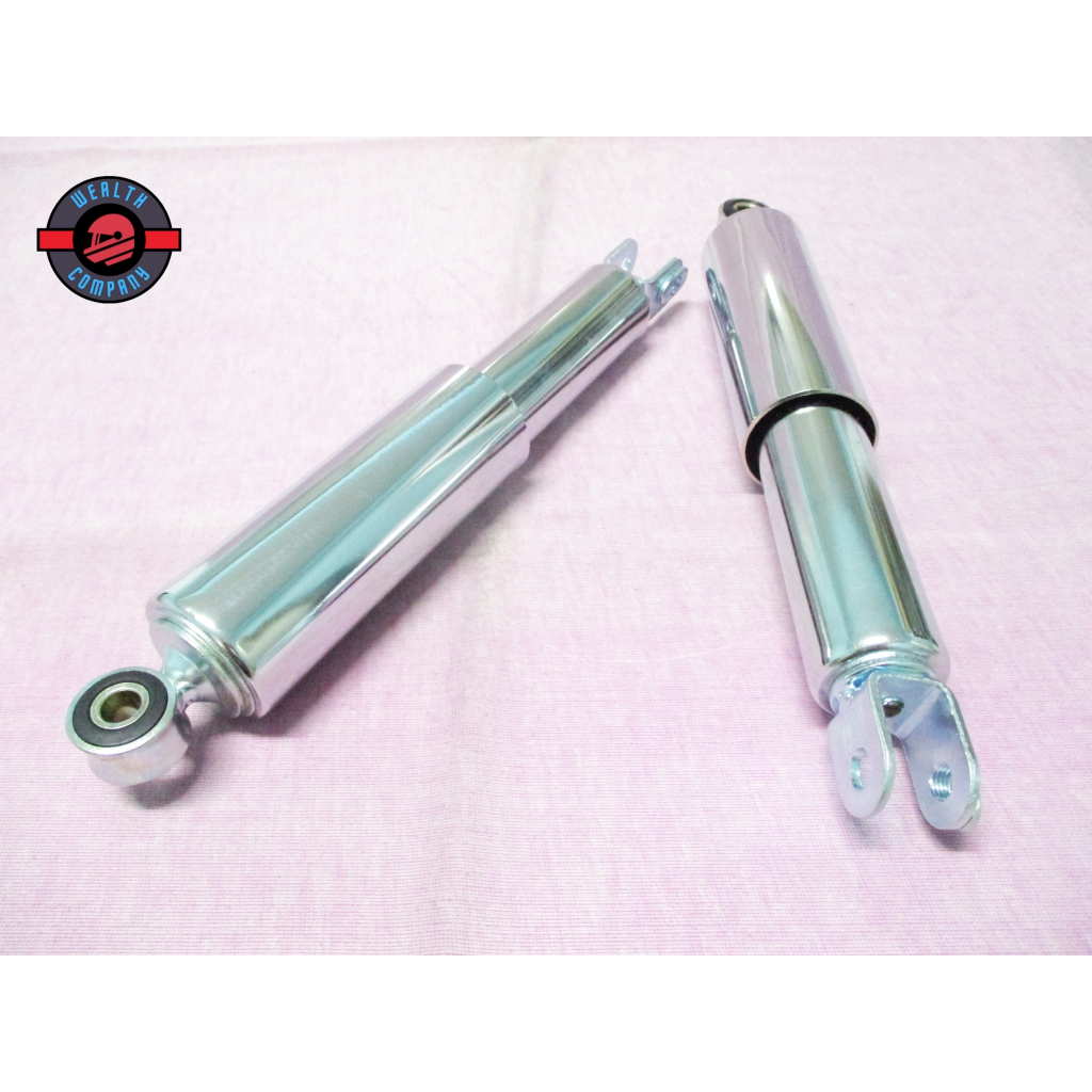 #โช๊คหลัง "ชุบ" For YAMAHA YL2 YL2G YL3 YB80 // Rear Shock "Chrome" (L. 290 mm.) 1 /Set