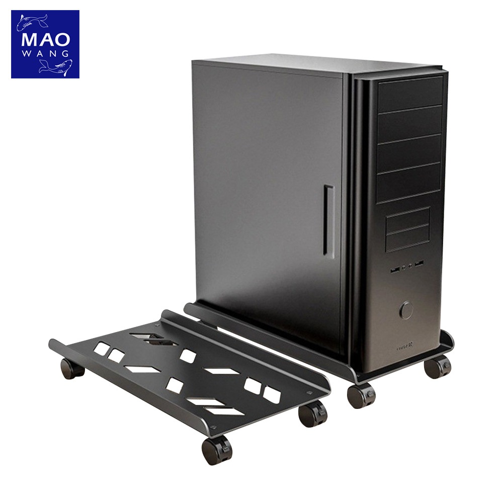 ฐานรองCPU Simple Metal Storage Bracket ที่วางเคสคอม พร้อมล้อ ปรับความกว้างได้