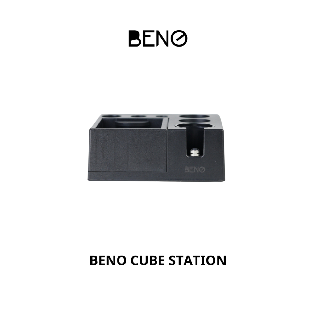 BenoCubeStationถังเคาะทิ้งกากกาแฟและที่วางอุปกรณ์ใช้กับก้านชงทุกยี่ห้อทุกขนาดพลาสติกabsหนาเหน