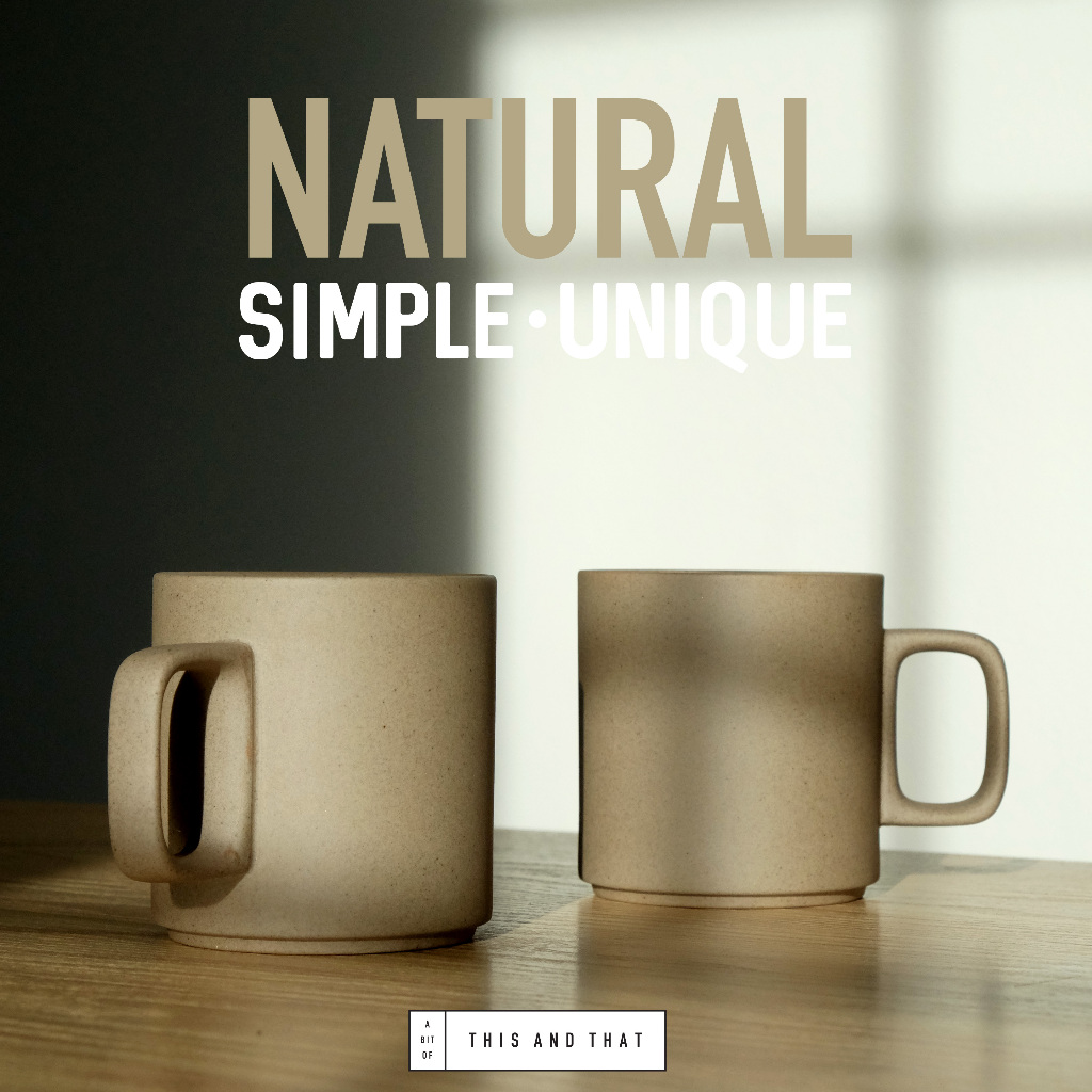(ร้านไทยพร้อมส่ง) แก้วเซรามิคญี่ปุ่น รุ่น Natural สไตล์ Minimal รูปจริง ร้านถ่ายเองจากของจริง ตรงปกแน่นอน