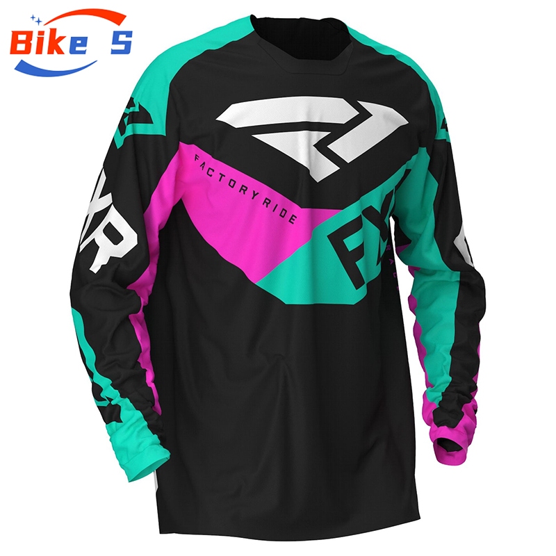 พร้อมส่ง ใหม่ เสื้อกีฬาแขนยาว ลาย FXR สําหรับขี่รถจักรยานยนต์วิบาก