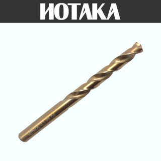 (ก้านกลม-เหลี่ยม 8.0mm-10.0mm) ดอกสว่านเจาะเหล็ก Co5 M35 แบรนด์ "HOTAKA" ผสมโคบอลต์ 5% ทนทาน ดอกคม
