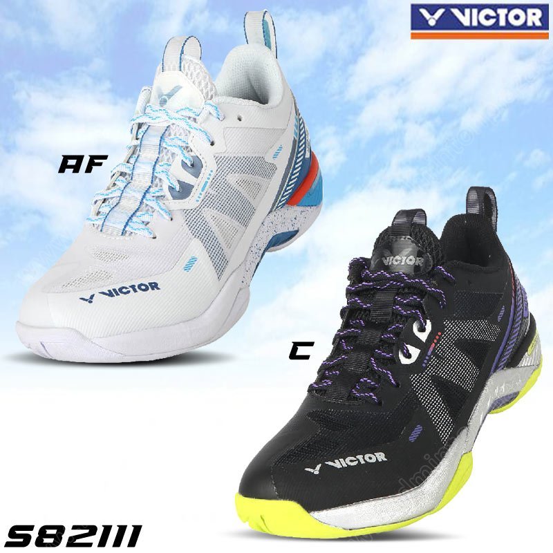 【 ของแท้ 💯% 】รุ่นใหม่ 2004 รองเท้าแบดมินตัน วิคเตอร์ S82III สีดำ (S82III-C)