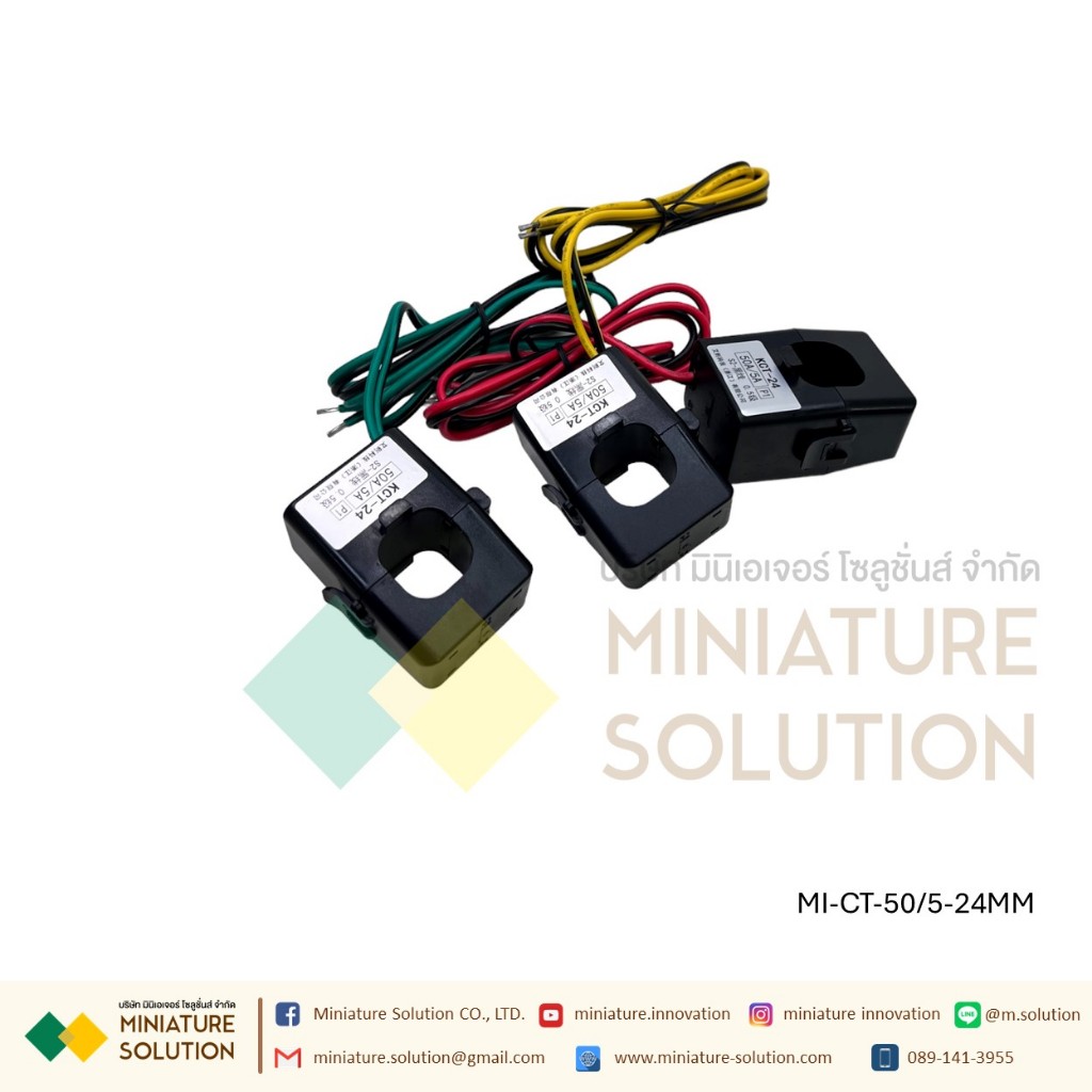 CT ขนาดเล็ก หม้อแปลงกระแสไฟฟ้า KT24/36/50 open current transformer 50/5A-2000/5A 0.5 class 16/24MM