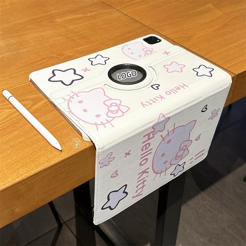 ส่งจากไทย HelloKitty สติ๊กเกอร์ ดาว เคส for iPad pro 2024 11 10.2 Gen10 9 8 2022 เคสไอแพด Air4 5 6 10.9 Case การหมุน360