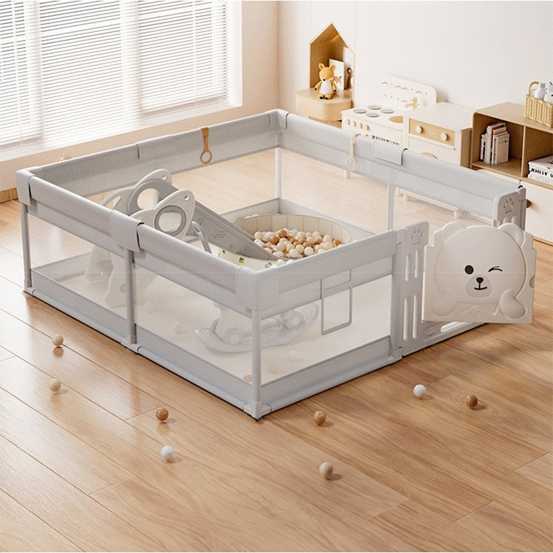 DTX รุ่นCGF คอกกั้นตาข่าย มี3ชนาด 4*6ฟุต 5*6ฟุต 6ฟุต คอกกั้นเด็ก ที่กั้นเด็กคอกกั้นเด็กประตูหมีน้อย