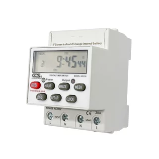 นาฬิกาตั้งเวลา เปิด-ปิด อัตโนมัติ แบบ 24 ชม. Timer Switch รุ่น KG316 ขนาด 220V 30A แบรนด์ CCS (รับประกัน 5 ปี)