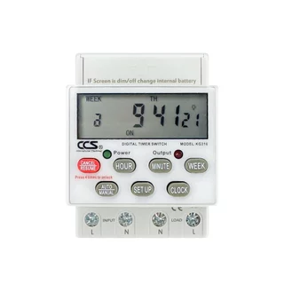 นาฬิกาตั้งเวลา เปิด-ปิด อัตโนมัติ แบบ 24 ชม. Timer Switch รุ่น KG316 ขนาด 220V 30A แบรนด์ CCS (รับประกัน 5 ปี)