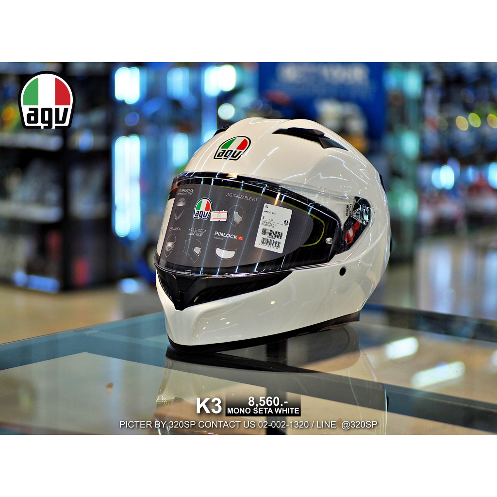 หมวกกันน็อค AGV K3 | ECE22.06 ล็อตใหม่ล่าสุด 2024 ของแท้ ส่งไว!!! 320SP - รูปที่ 5