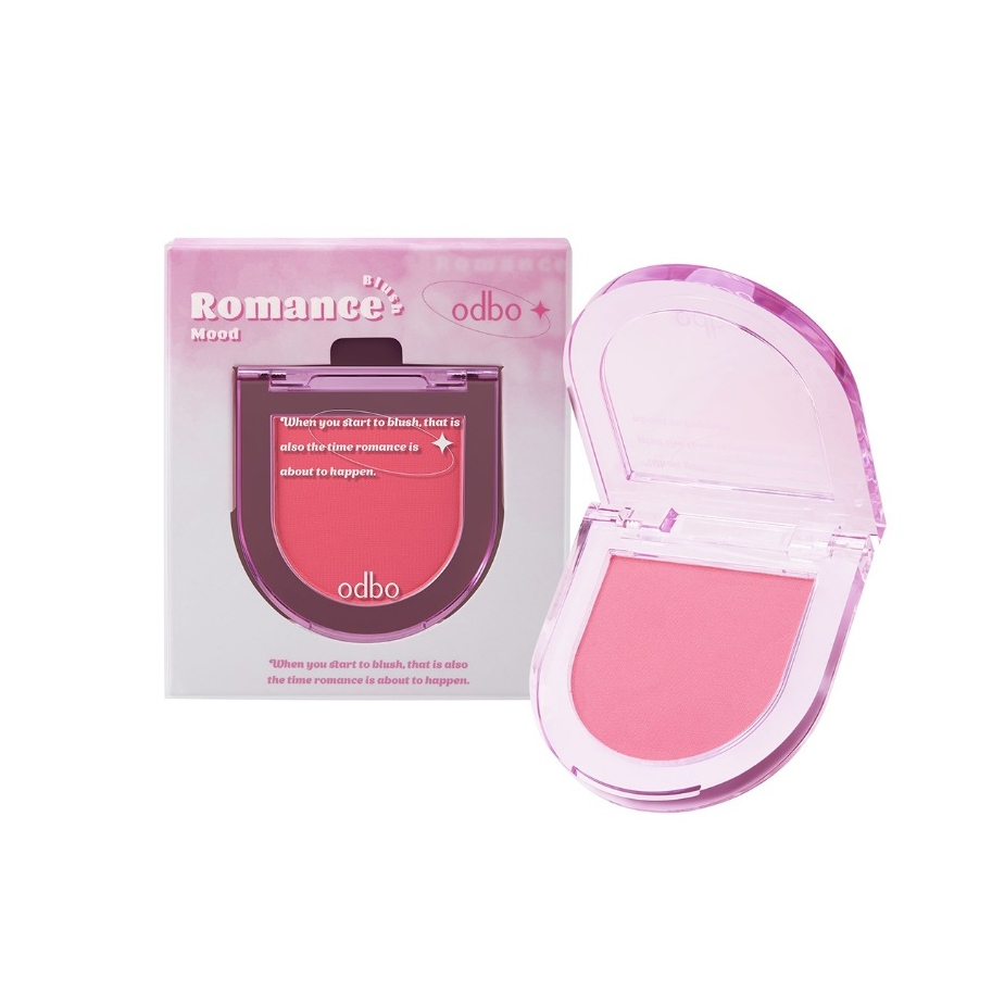 Odbo Romance Mood Blush 2.8g โอดีบีโอ โรแมนซ์ มู้ด บลัช OD1319 (1 ตลับ)