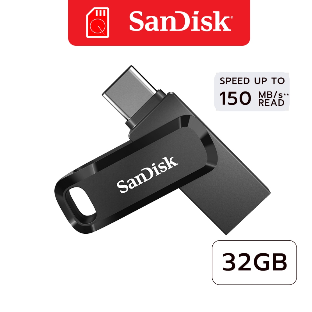 SanDisk Ultra Dual Drive Go USB Type-C 32GB Speed 150MB/s (SDDDC3-032G-G46) Flash Drive แฟลซไดรฟ์