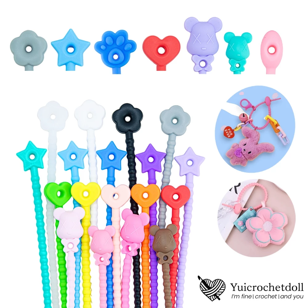 P1 สายคล้องซิลิโคน สายห้อยพวงกุญแจตุ๊กตา Art Toy