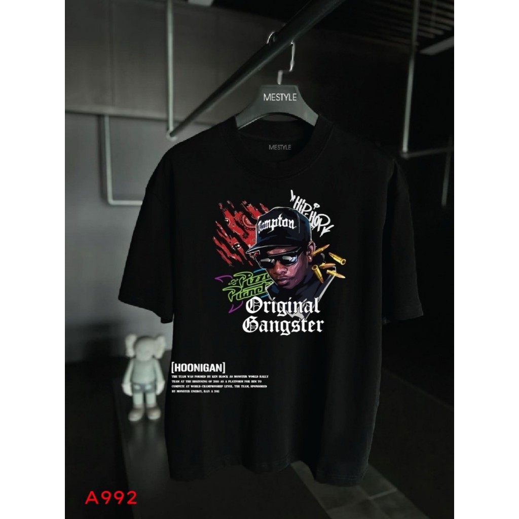 เสื้อCotton100% สกรีนแบบดิจิตอล เนื้อผ้าหนานุ่ม A992-แขนสั้น