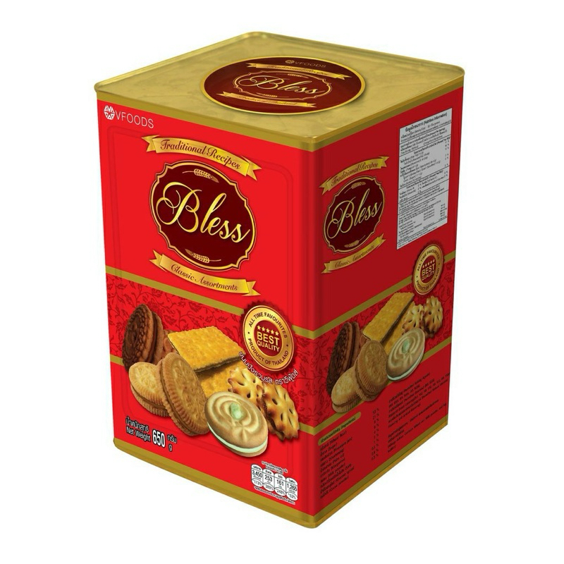 ขนมปังปี้บเล็ก วีฟู้ดส์ บิสกิสรวมรส 5in1 นน. 650g