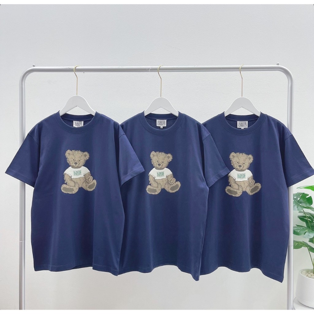 Marithe double bear tee (Navy)