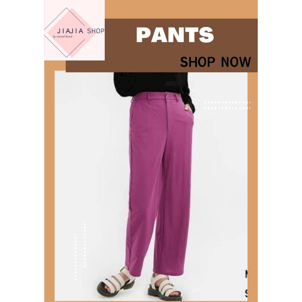 กางเกงขายาว 🌿  GU -003🌿 (มือสองงานคัด สภาพใหม่)