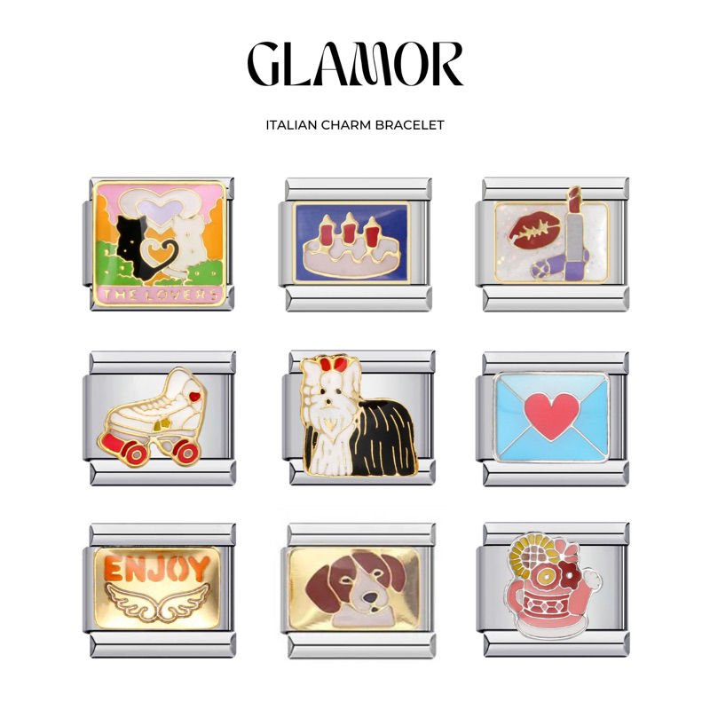 ชาร์ม กำไล Italian Charm Bracelet