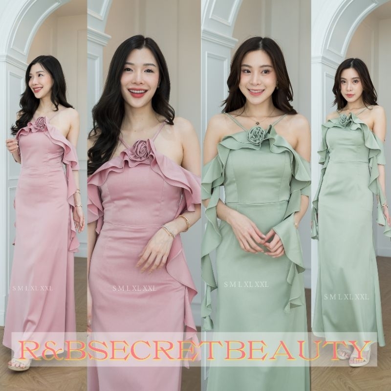 ชุดราตรี ชุดเพื่อนเจ้าสาวรุ่นสายเกลียว