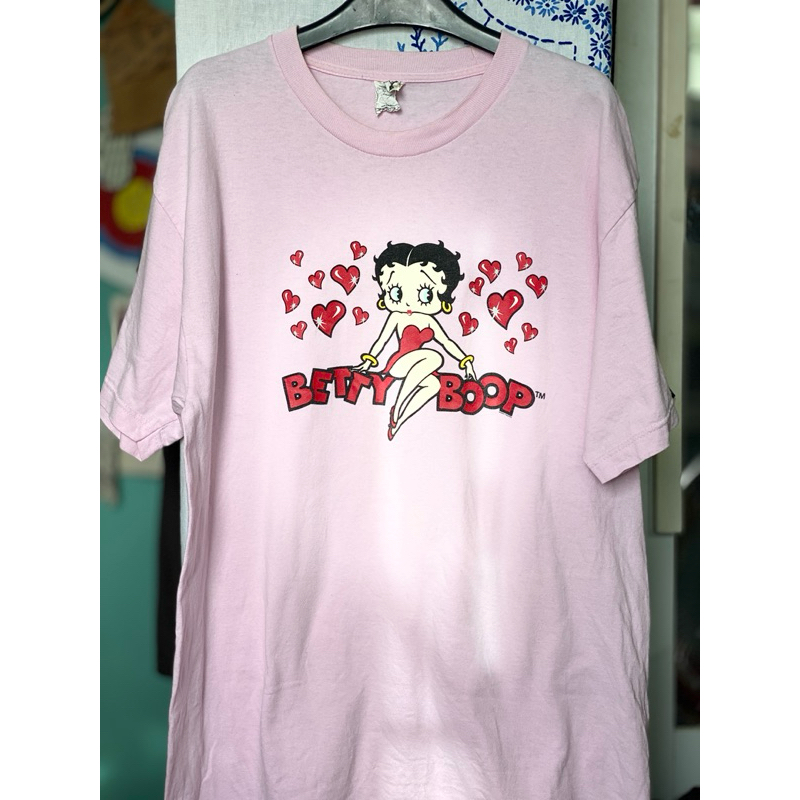 เสื้อยืดมือสองลายการ์ตูน betty boop ป้าย AAA