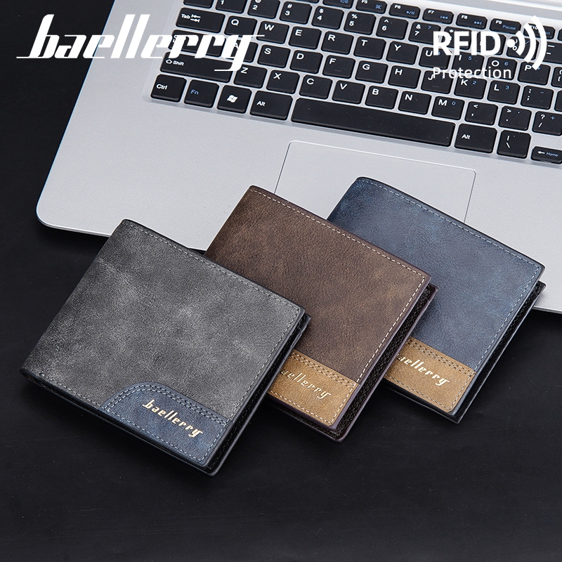 กระเป๋าผู้ชาย กระเป๋าสตางค์ผู้ชายใบสั้น Baellerry MPQ47