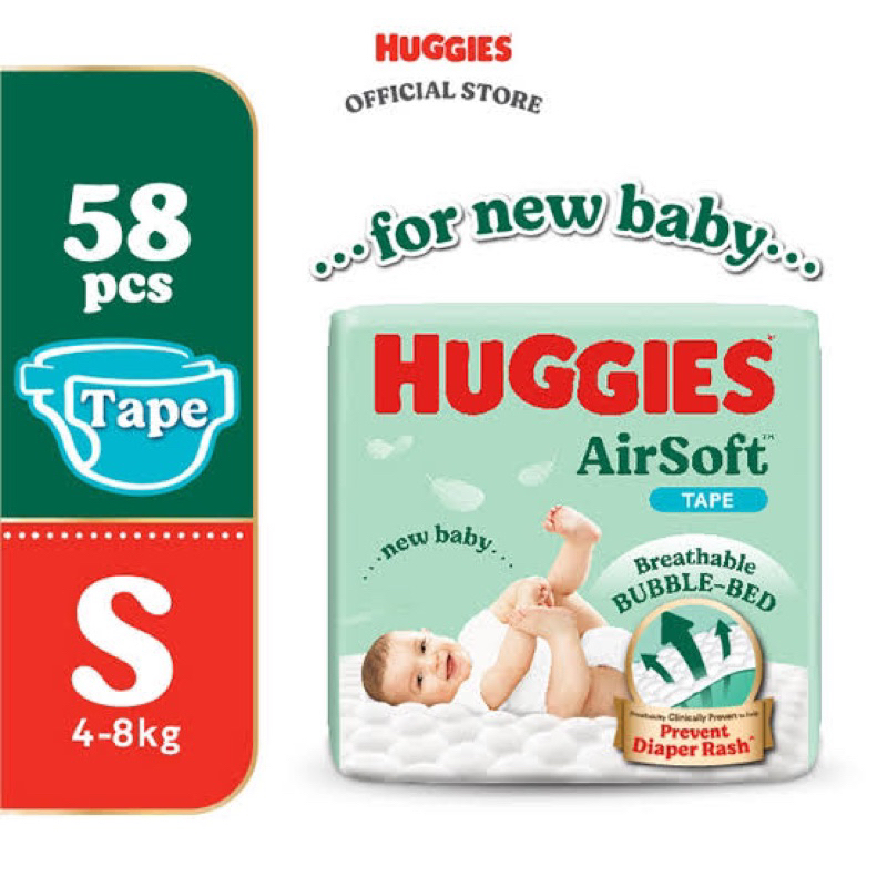 HUGGIES AirSoft Tape Diapers