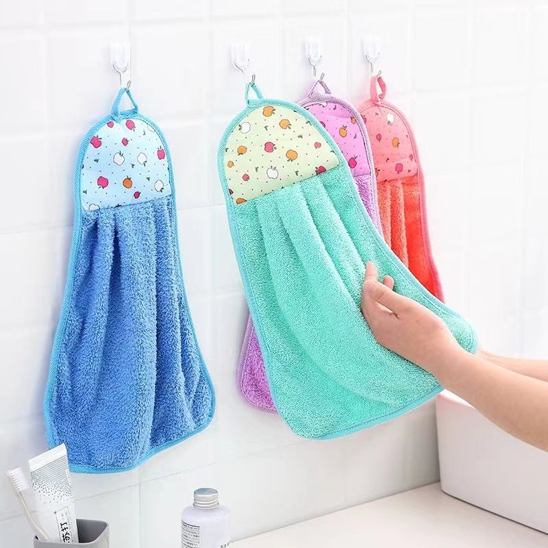 MW117 พร้อมส่ง ผ้าเช็ดมือแบบแขวนซับน้ำได้ดี  ผ้าเช็ดโต๊ะ ผ้าเช็ดทำความสะอาด