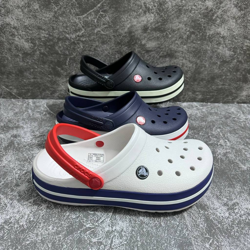 รองเท้าแตะ C r o c s ClogBand (Buy 1 pairs get 2 Jibbit Free) หิ้วนอก ถูกกว่าshop สินค้าพร้อมจัดส่งจ