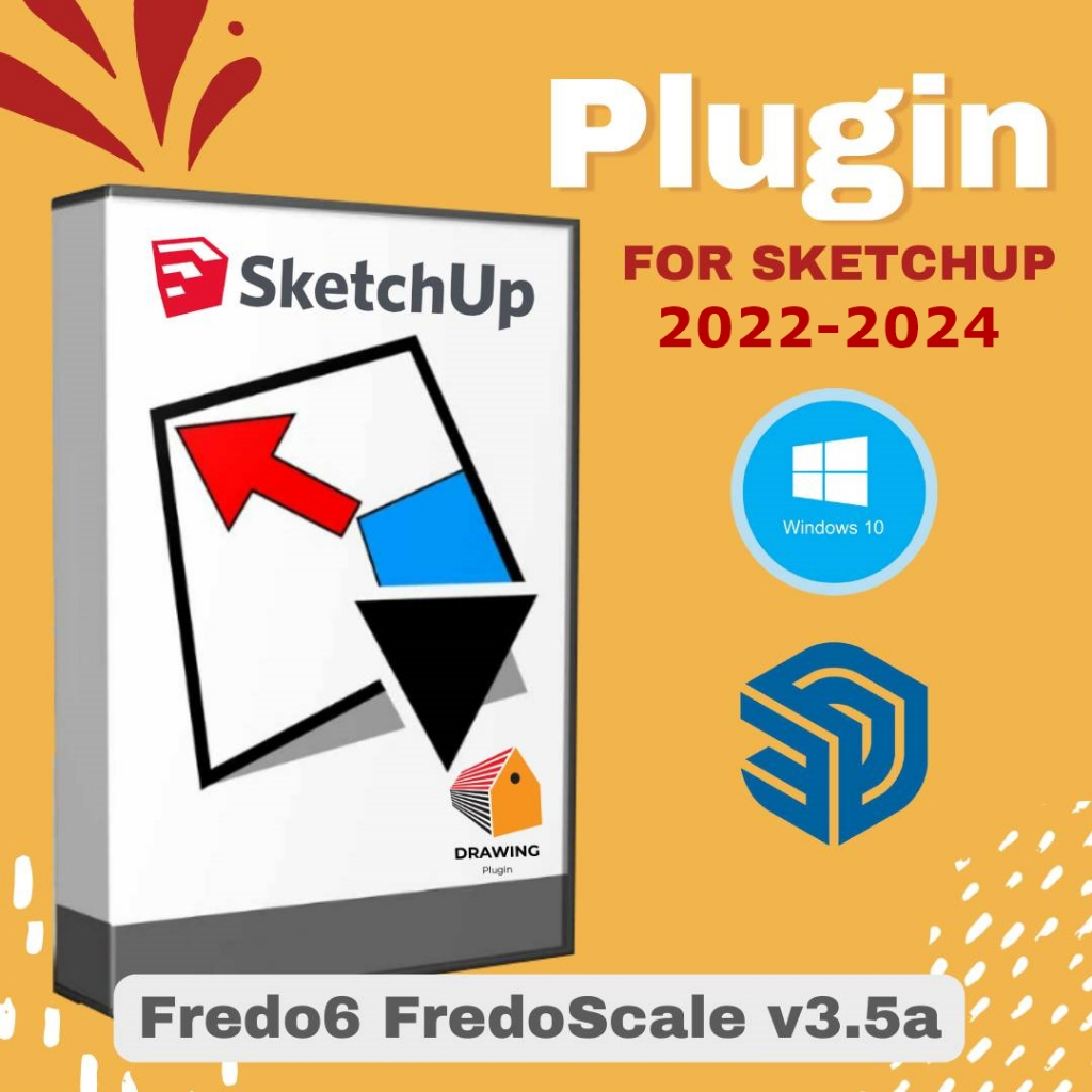 Fredo6 FredoScale.v3.5a ( ปลั๊กอิน Scale ) | for SKP 2022-2024