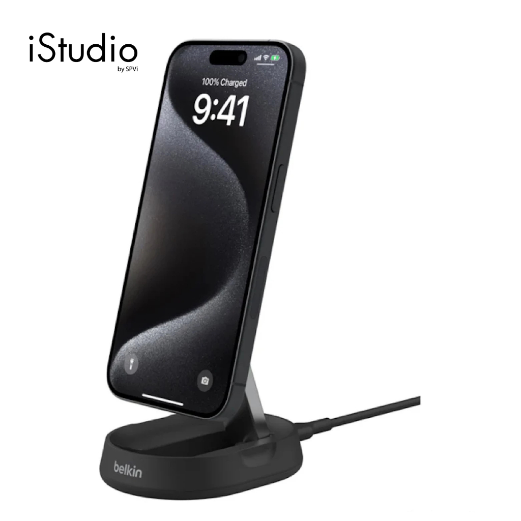 BELKIN WIA008BTBK WIRELESS STAND QI2 MAGNETIC 15W BK
