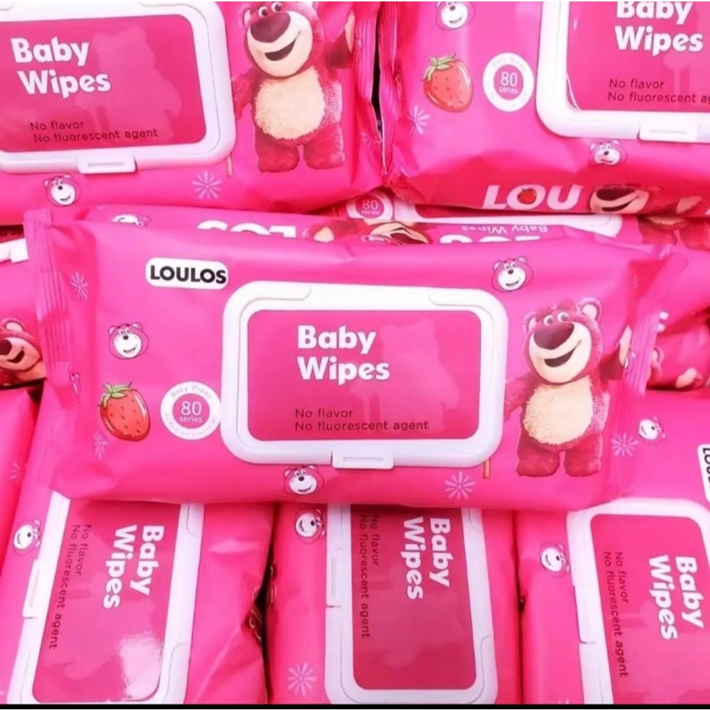 พร้อมส่ง 📌 ทิชชู่เปียกทำความสะอาด มีฝาปิด ป้องกัน เชื้อโรค ปลอดสารเคมี 【1ห่อ มี 80 แผ่น】