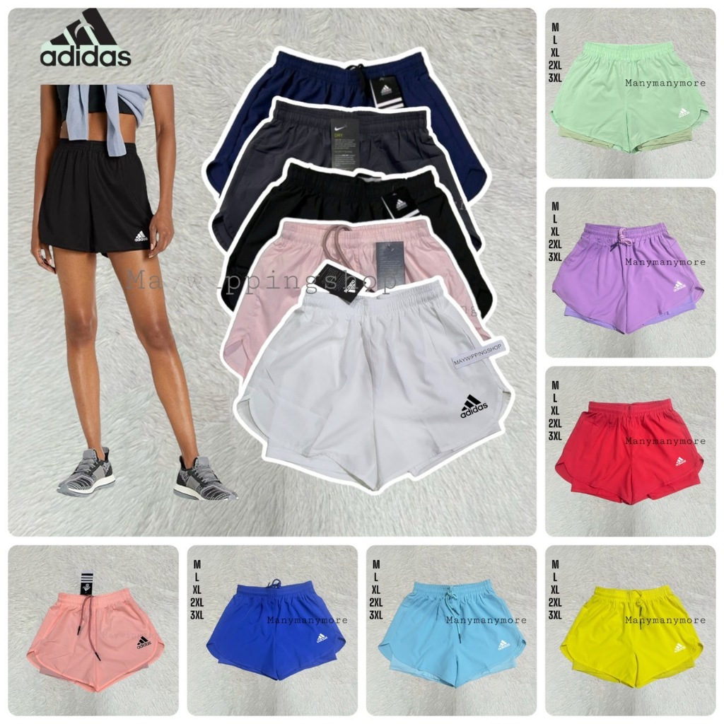 กางเกงกีฬาหญิง มีซับใน M-3XL (AD002)