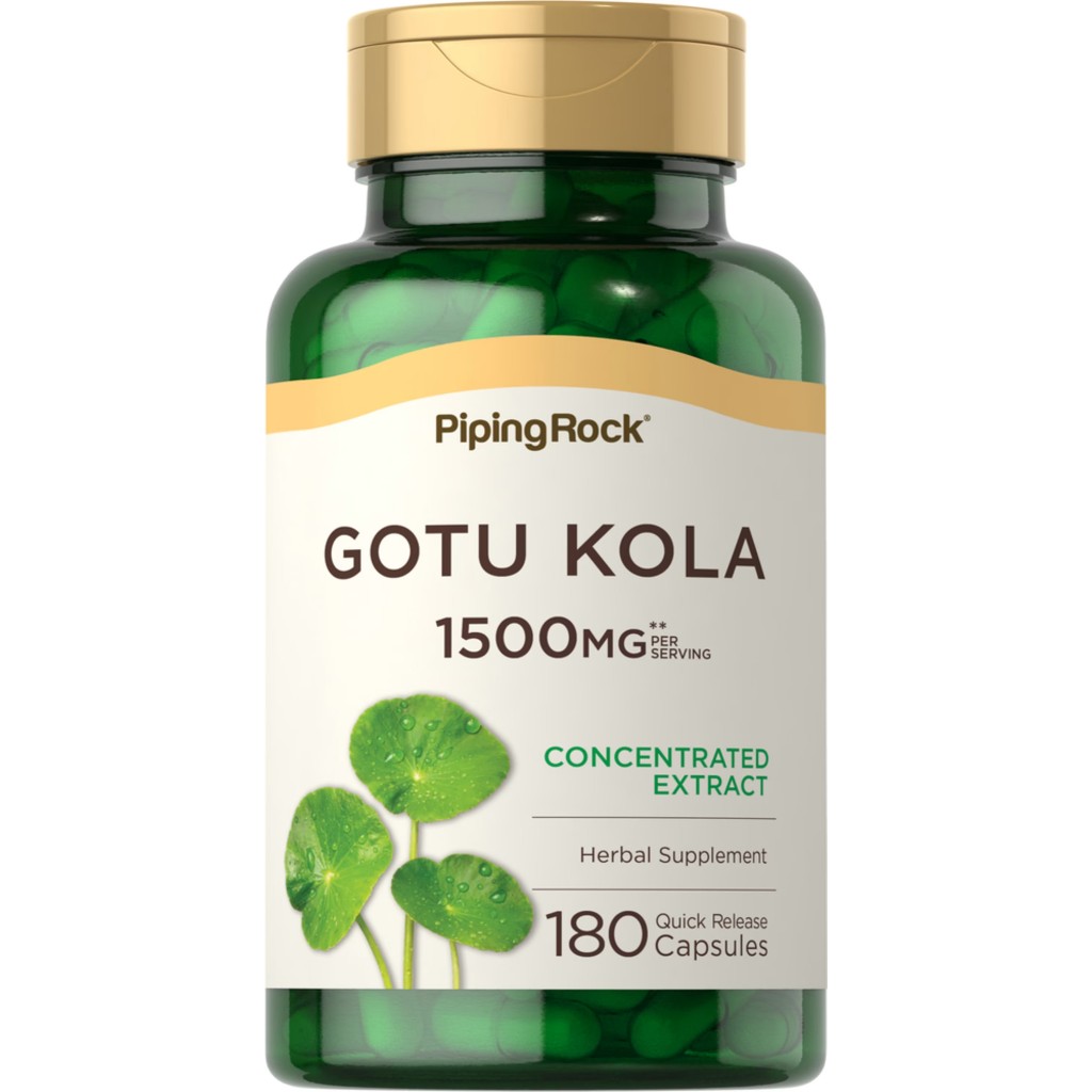 Gotu Kola 1,500 mg. (180Capsules) สารสกัดใบบัวบก