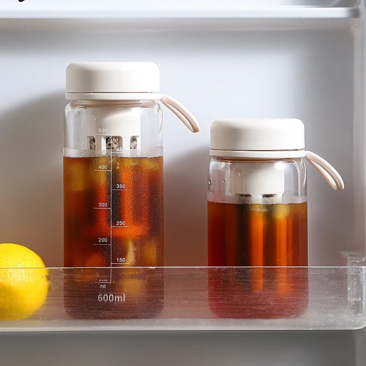 ขวดชงกาแฟสกัดเย็น Cold Brew 450 มล. 600 มล. สําหรับเล่นกีฬา กลางแจ้ง