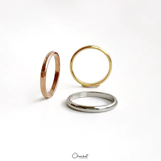Orachat | Klear 14k ring. (แหวนตัวเรือนสแตนเลส)