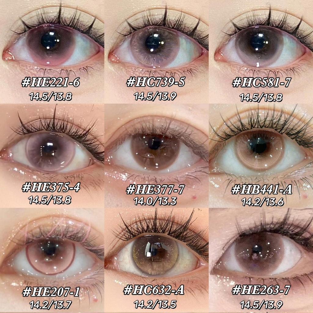 คอนแทคเลนส์สี คอนแทคเลนส์ ลายการ์ตูนอนิเมะ 2 ชิ้น/คู่ คอนแทคสีชมพู/คอนแทคเลนส์สีแดง