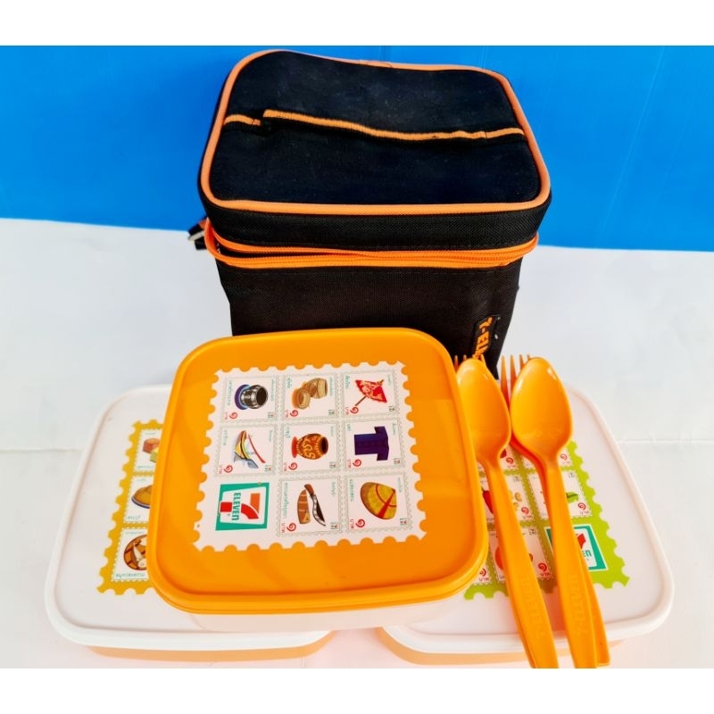 ชุดกล่องข้าวพร้อมกระเป๋าเก็บอุณหภูมิ กล่องข้าว7-11