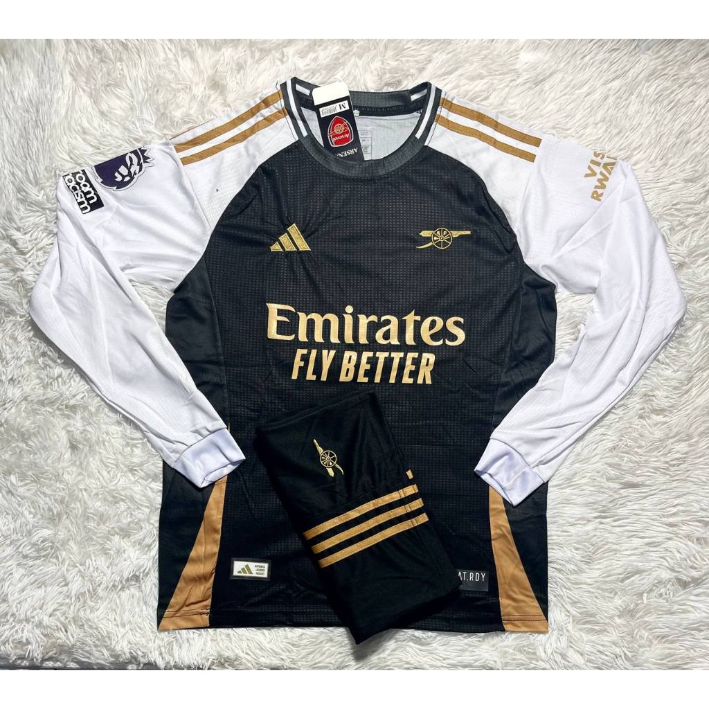 เสื้อฟุตบอล ทีมอาร์เซนอลแขนยาว เสื้อพร้อมกางเกงชุดกีฬาใหม่ล่าสุดเนื้อผ้าดีใส่สบาย2024/2025