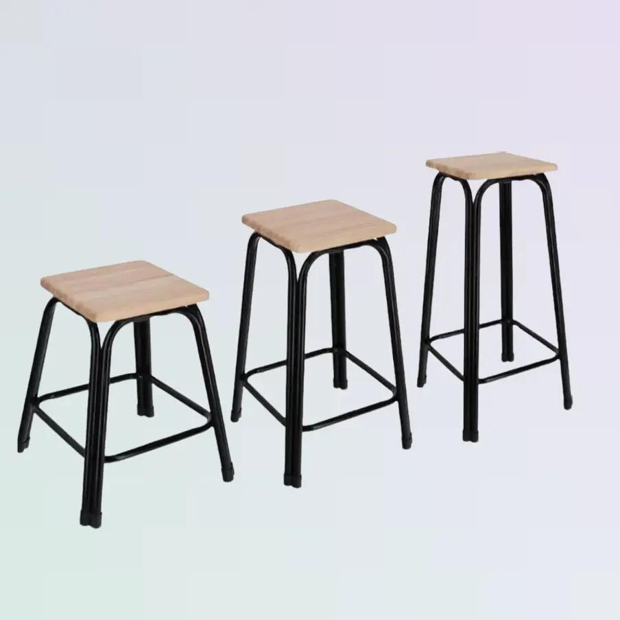 เก้าอี้มินิมอล Chairs สูง 18 24 30 36 นิ้ว ขาสีดำ ราคาส่ง โรงงานส่งเอง