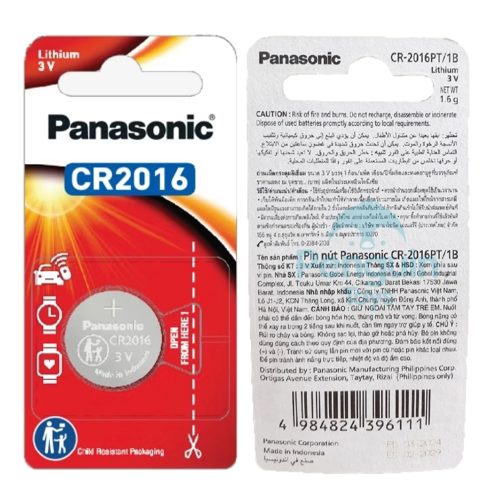 ถ่านกระดุมลิเธียม Panasonic CR2032 / CR2016 / CR2025 3V thumbnail 3