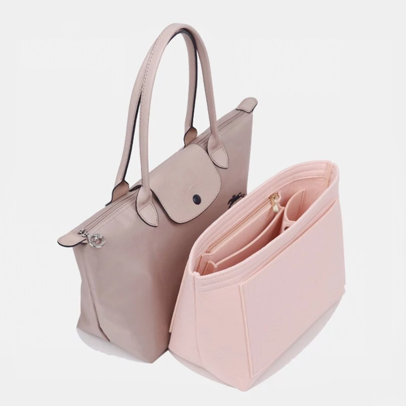 กระเป๋าใส่ผ้าสักหลาดเหมาะสำหรับ LONGCHAMP Long Handle Short Handle กระเป๋าสะพายข้างที่จัดแต่งหน้า Shaper Travel กระเป๋าด thumbnail 9