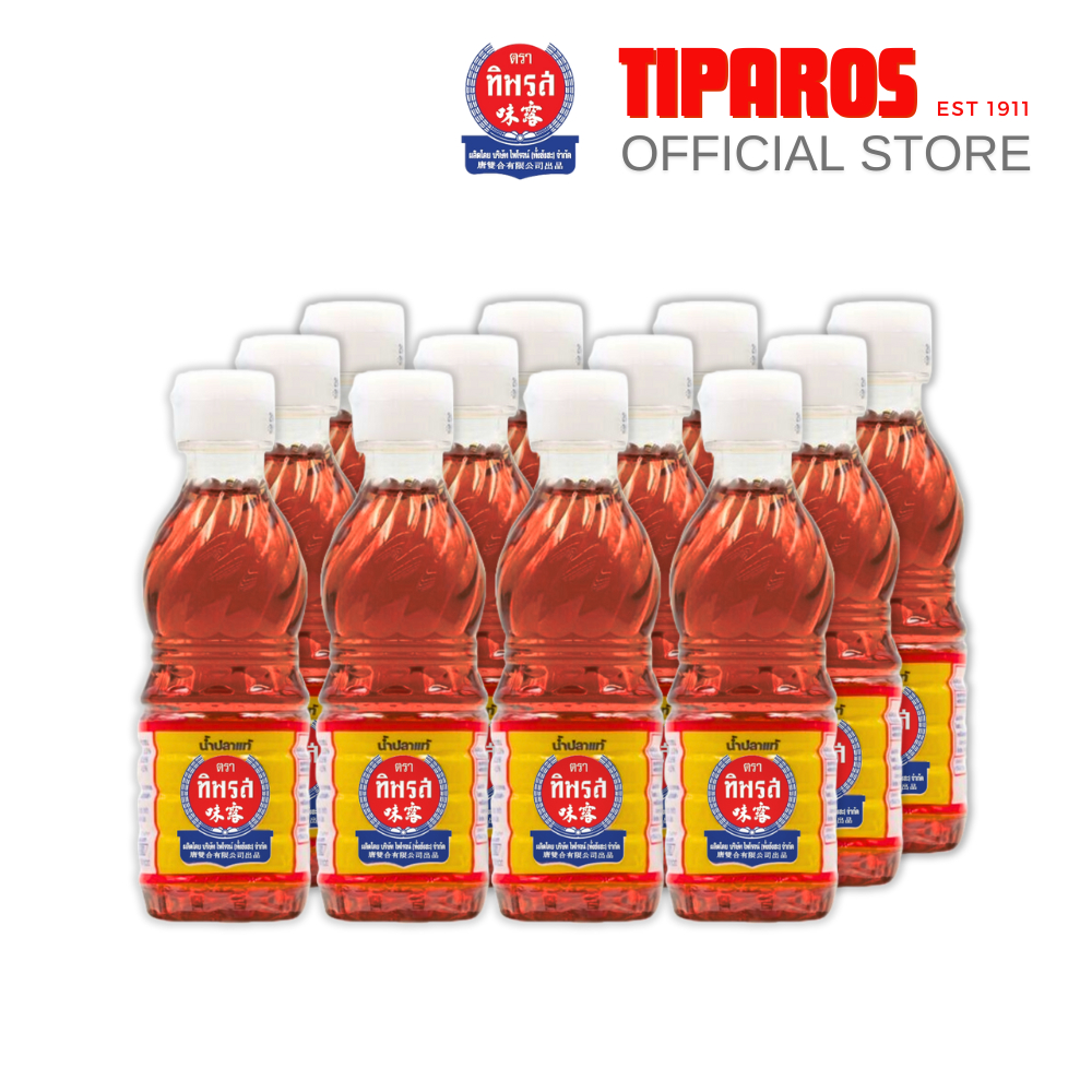 น้ำปลาแท้ ตราทิพรส ขนาด 60 มล. ( 12 ขวด / แพค ) ขวดรุ้ง