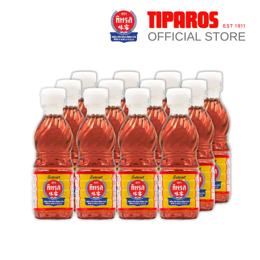 น้ำปลาแท้ ตราทิพรส ขนาด 60 มล. ( 12 ขวด / แพค ) ขวดรุ้ง