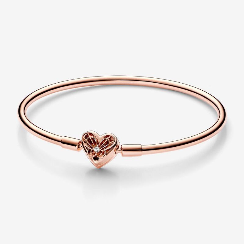 Pandora rose bangle กำไลหัวใจ