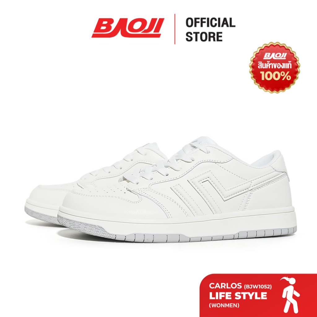 BAOJI บาโอจิ รองเท้าผ้าใบ รองเท้าลำลอง แฟชั่นผู้หญิง รุ่น CARLOS (BJW1052)