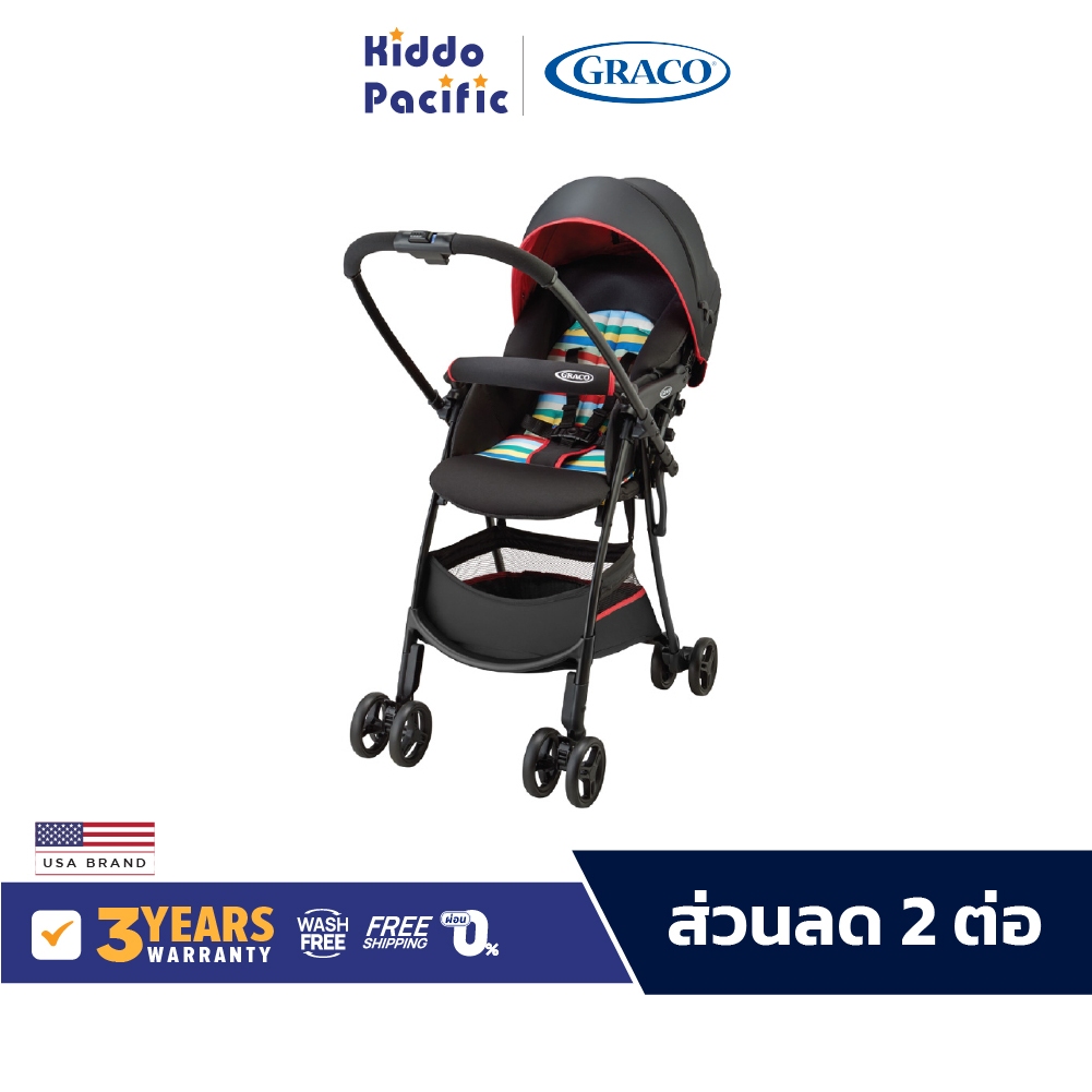 Graco Citi Go Stroller รถเข็นเด็กพับเก็บง่าย สำหรับ ทารก เด็ก แรกเกิด - 15 กก. (3 ปี+) ปรับเข็นได้ 2