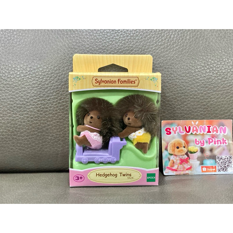 🌸 หายาก 🌸 Sylvanian Hedgehog Twins มือ 1 แฝด 2 เบบี้ เม่น ตุ๊กตา ซิลวาเนียน ตัวนั่ง ตัวคลาน