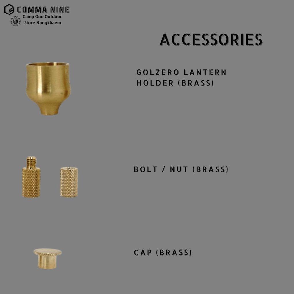 [ส่งด่วน/ส่งไว/จัดส่งทุกวัน/มีประกัน] COMMA NINE Accessories  (Brass)