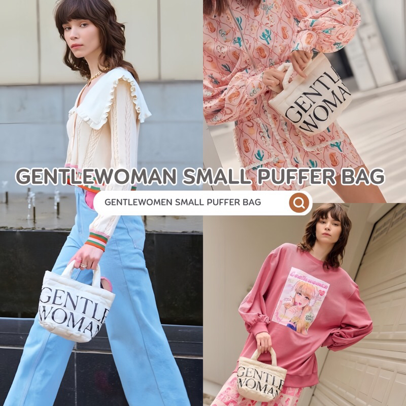 🔰พร้อมส่ง✨กระเป๋านุ่มใบเล็ก GENTLEWOMAN SMALL PUFFER BAG┊͙ของแท้💯%