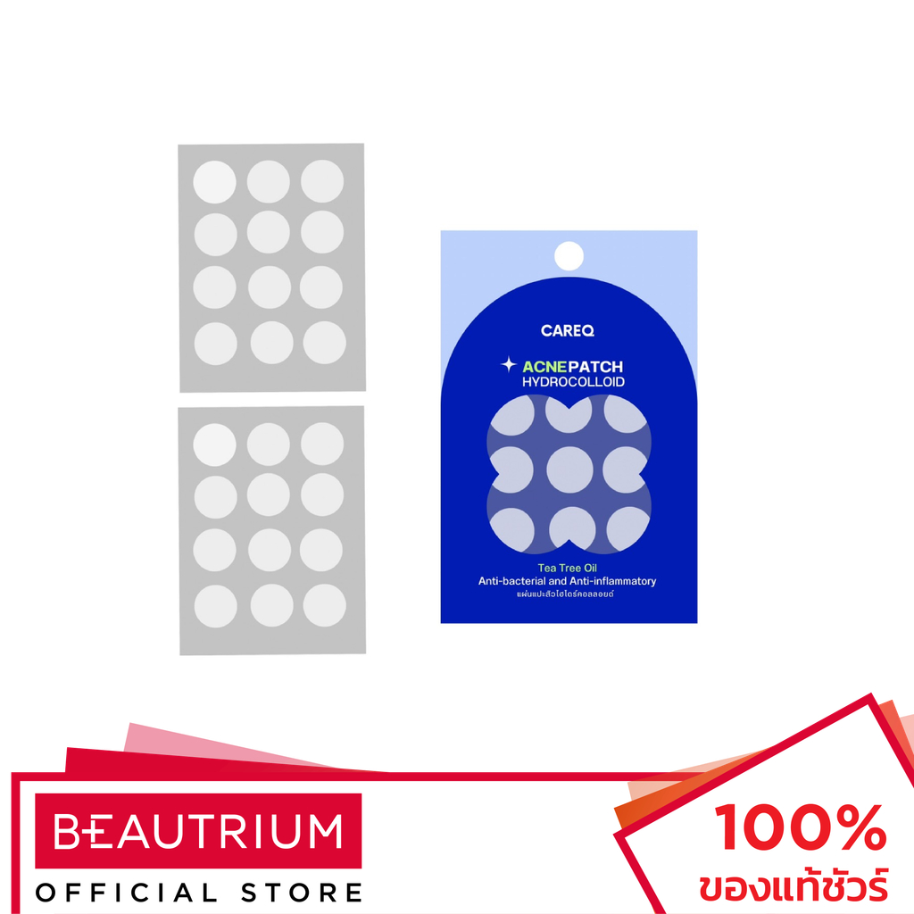 CAREQ Acne Patch Hydrocolloid Standard แผ่นแปะสิว 24dots