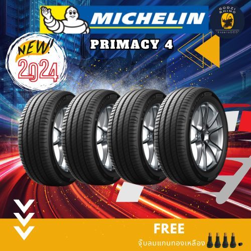 MICHELIN รุ่น PRIMACY 4ST ยางปี 2023-2024 (ราคาต่อ 4 เส้น ) รับประกัน 6 ปี แถมฟรีจุ๊บตามจำนวนยาง